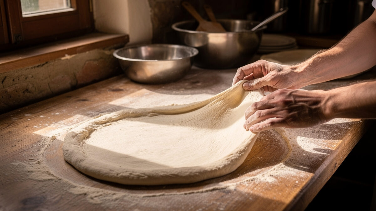 How to Stretch Neapolitan Pizza Dough by Hand