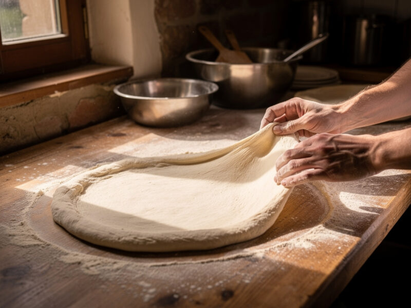 How to Stretch Neapolitan Pizza Dough by Hand